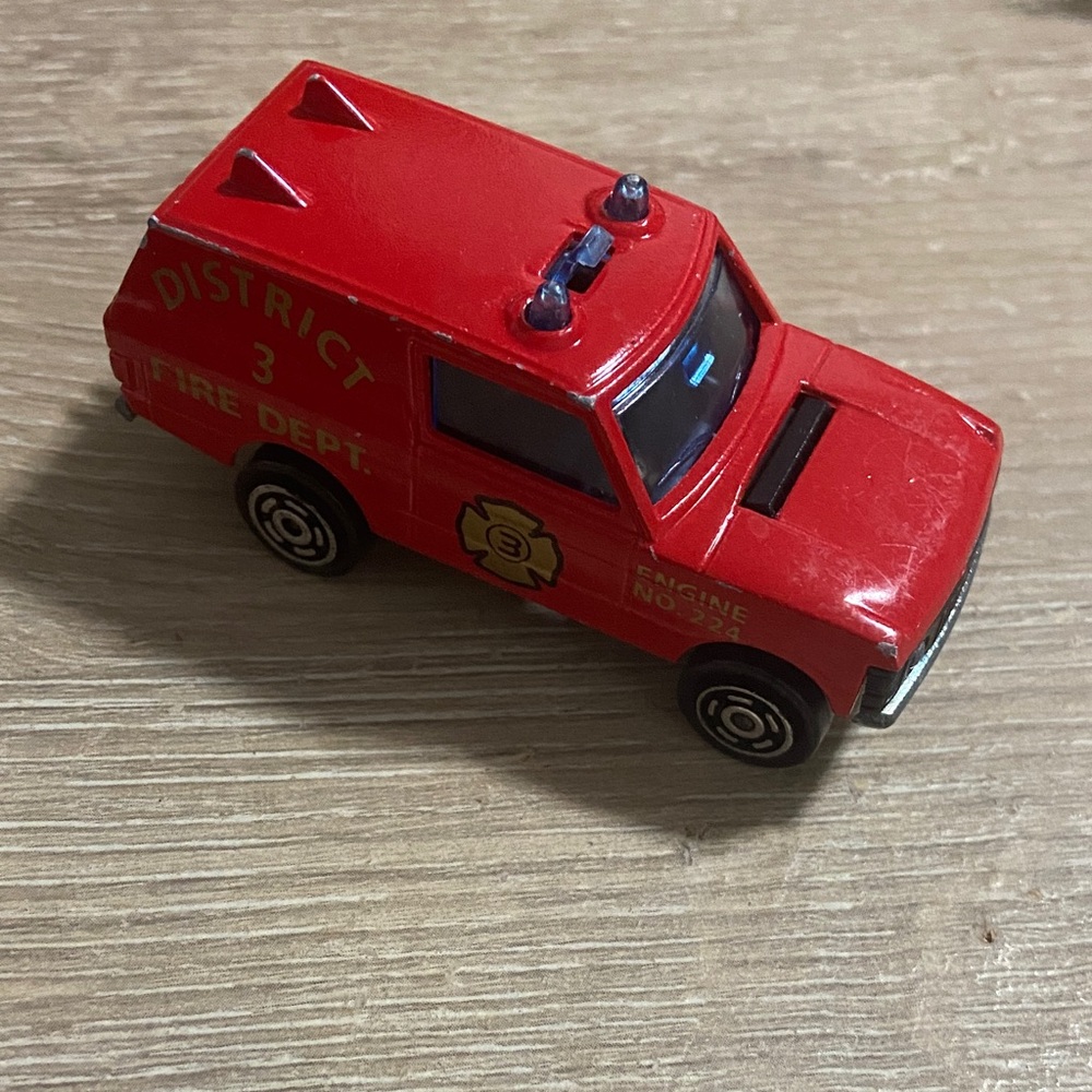 Vintage Majorette Range Rover District 3 Fire Dept. No. 246 1/60 Scale